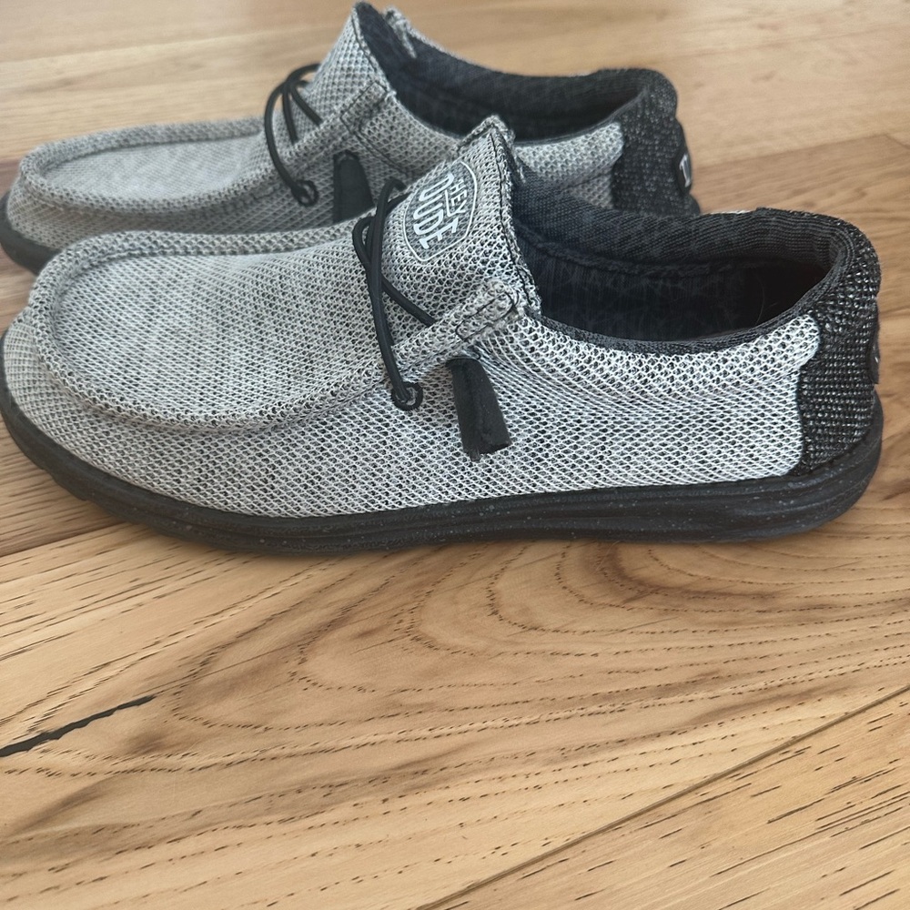Hey Dude Men's Black and Gray Slip-On Loafers - Picture 2 of 5